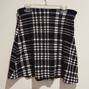 Aqua Plaid Mini Skirt